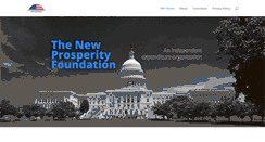 Desktop Screenshot of newprosperityfoundation.org