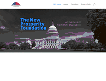 Tablet Screenshot of newprosperityfoundation.org